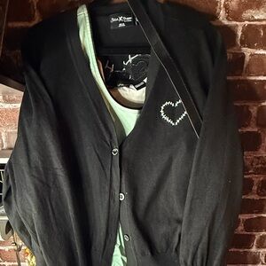 Stitch Shoppe PLUS Monsters Dress and Cardigan Set 4X